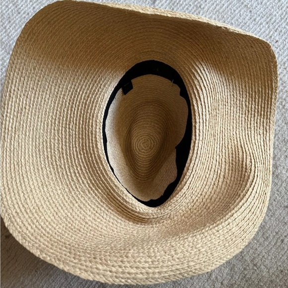 Janessa Leone TINSLEY Wide Brim Raffia Straw Hat MEDIUM $287 - Picture 8 of 11